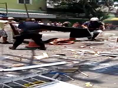 fireworks vendor suffers accident