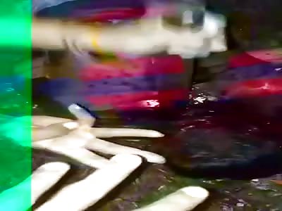 man being brutally murdered 