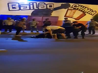 beaten in the fighting