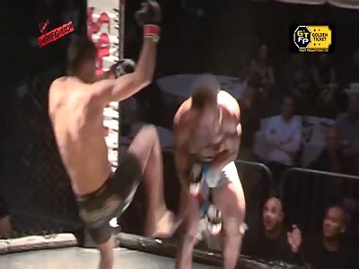 brutal kick on the face 