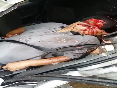 HORRIFIC,  accident in the road 