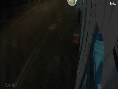 brutal accident with man