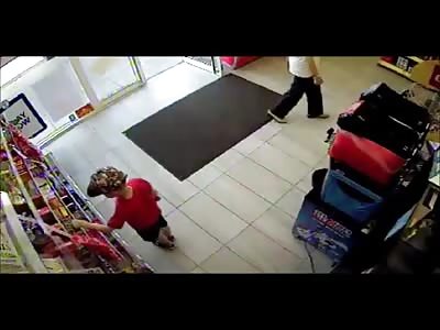 89 year old drunk woman parks her car in the store