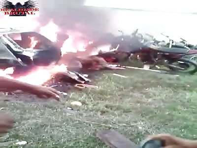 Justice system applied to a woman who killed and burned a house with a child inside.