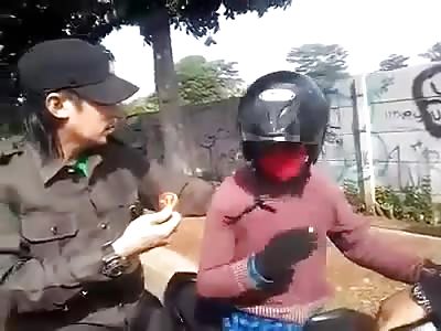 THIS KID WAS BEATEN FOR WEARING COMMUNIST SYMBOLS