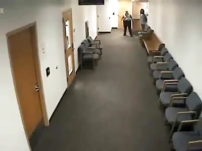 POLICE FIGHT AT COURT