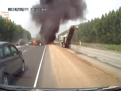 Fatal Russian Crash & Gore EXPLOSIVE 