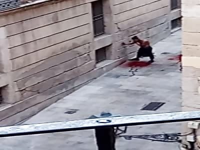 Young man stabbed in the neck by Moroccan immigrant.