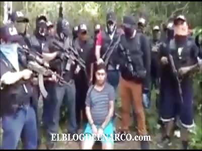  Video where the Fredy of Los Zetas confess his crimes and then is exe