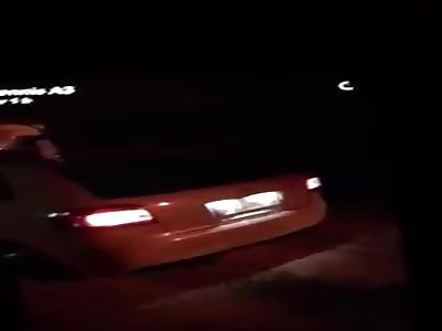 30 minutes in the border area car goes up in flames