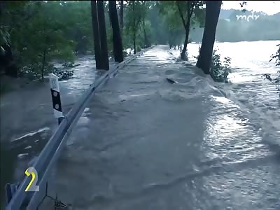 Storm in Vogtland Germany