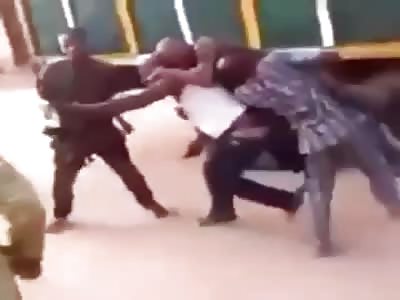 Truck driver beats up policeman, runs away with his ak-47