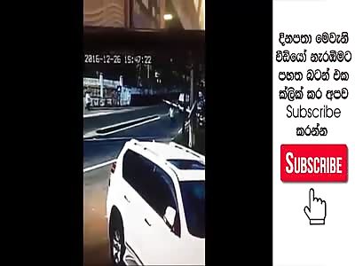 stupid man gets run over by a train