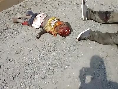  cement truck crashed on a Bus many dead