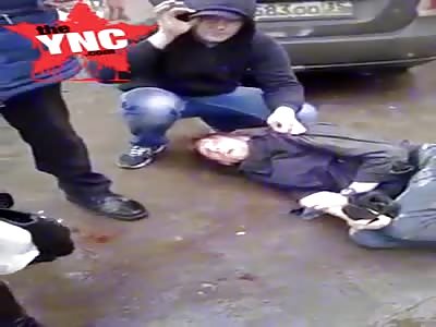 Child Abuser  beaten by the locals  