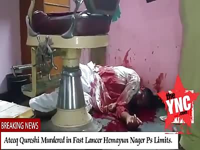 MURDERED AT THE BARBERS  