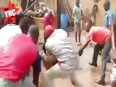 4 people hold down one mentally ill man so they can clean him