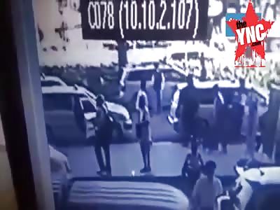 man is executed at a airport 