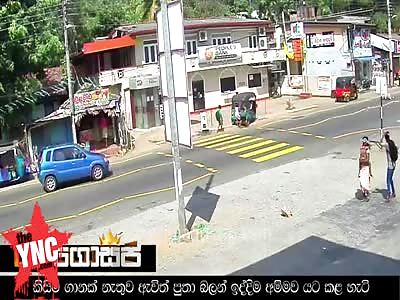 child run over next to his family 