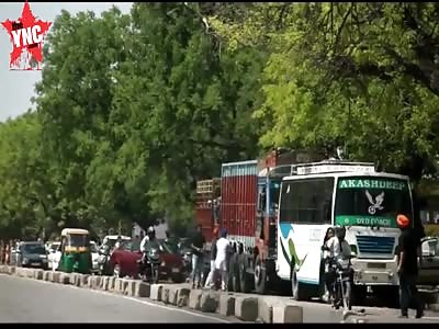man is shot in the head then hacked  with a  talwar sword 