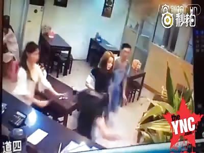 a man gives his girlfriend and her friend a good beating