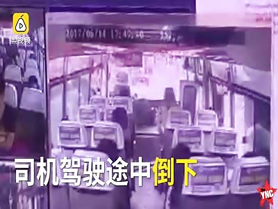 bus driver dropped dead while driving the bus