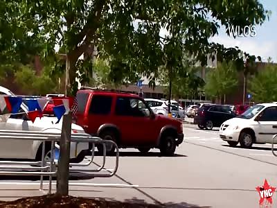 pregnant woman run over  purse thief in North Carolina