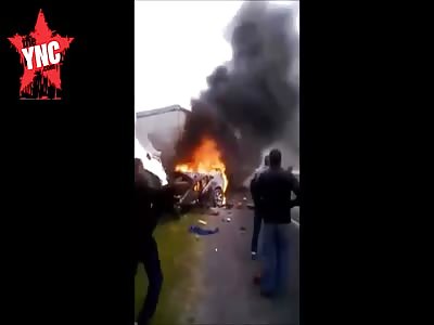 brutal collision in Russia [aftermath]