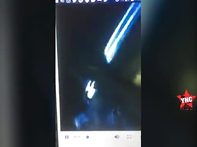 an ape Crash into police Car while Streaming on  facebook Live 