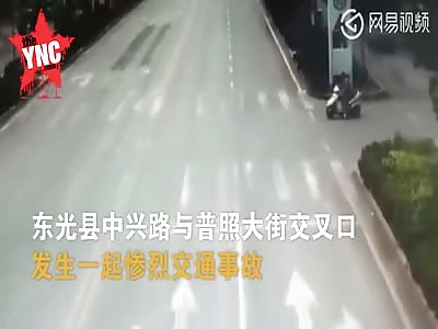 surveillance man dead after a man ran a red light in his electric car