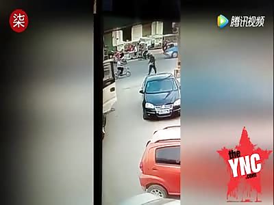  Beauty student in shocked after nearly getting crushed