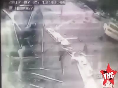 A man dies when his  Audi  crashed into a bus