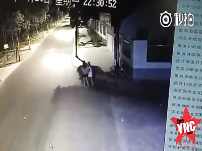 brutal crash with young girl  