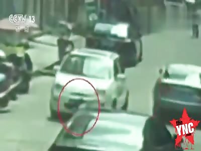 young boy is run down by Toyota Corolla