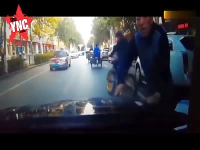 con artist trying to make fake compassion claim he was run over