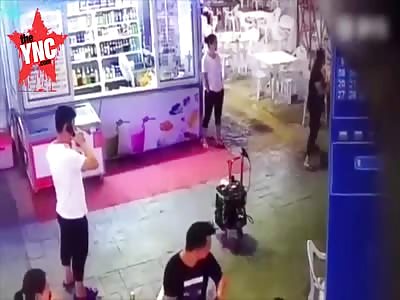 man gives his girlfriend a good beating