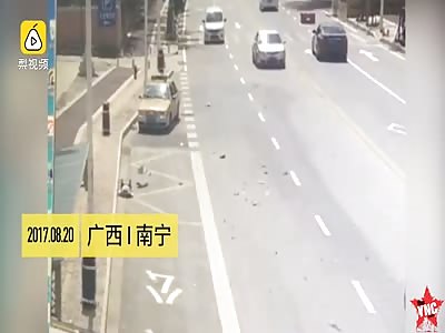 electric car driver Flies then dies