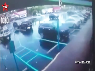 pensioner smashes SUV into launderette Six people were injured