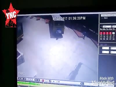 roof fall on to people 5 dead at the bus stop @1:02 