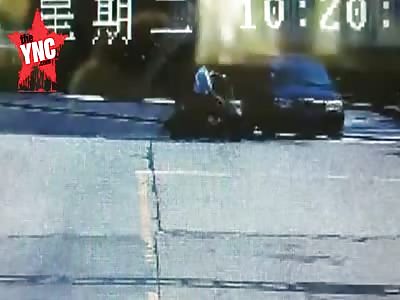 man on a electric car gets crushed 