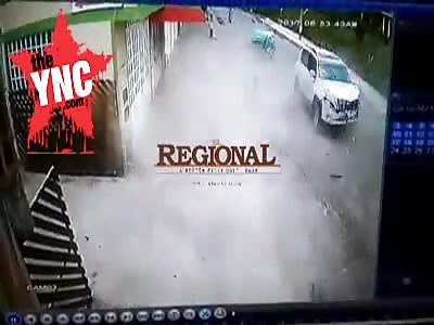 in Colombia man in inches of nearly getting crushed 