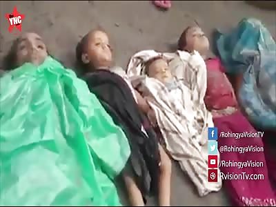 Rohingya Muslims drowned in the river in Bangladesh