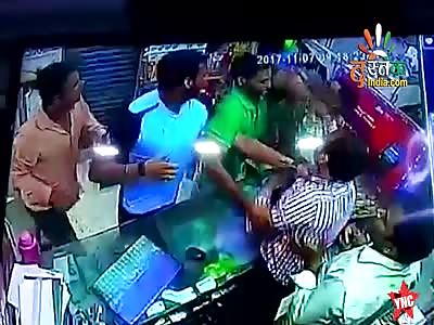 Four assailants attacked the shopkeeper at Chowk Colony's Mastana Chowk