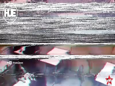 man throws chair at a woman In Bashkir Neftekamsk