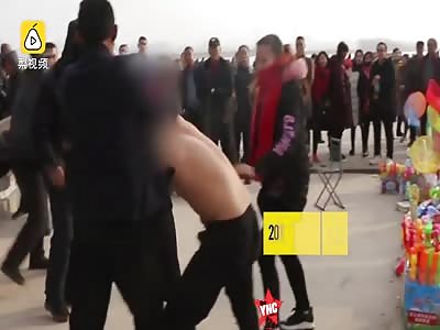 two vendors fight in Shanxi