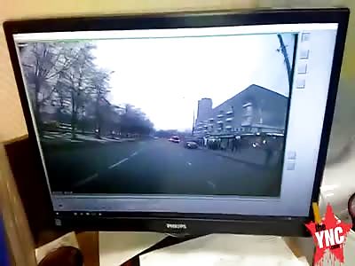 accident at bus top in Shodnenskaya