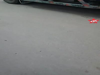 man has bad accident in Cambodia 