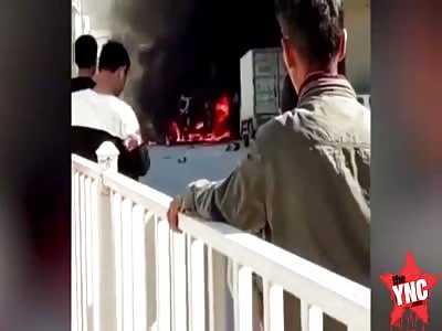 van explosion in   Guangdong