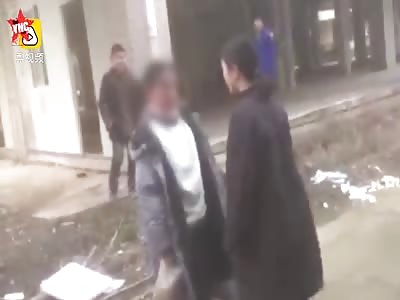 a girl receives  several slaps by bullies in Jiayu the school said it was a fun thing that she was getting slaps