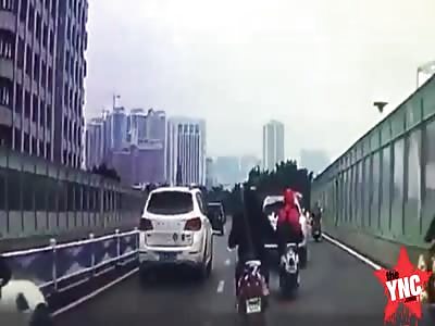 accident in   Nanning 